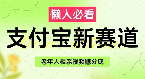 支付宝新赛道，利用老年人相亲视频，挣分成收益，轻松月入过W，操作简单-鑫梵淘