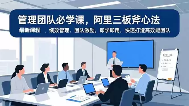 管理团队必学课，阿里三板斧心法、绩效管理、团队激励，即学即用，快速打造高效能团队-鑫梵淘