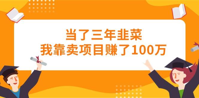 当了三年韭菜我靠卖项目赚了100万-鑫梵淘