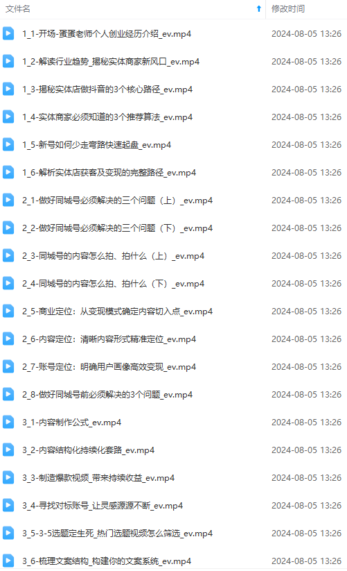 图片[1]-实体店老板获客特训营：认知、定位、文案、矩阵、直播、AI等(72节-鑫梵淘
