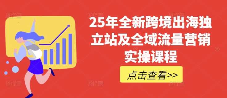 25年全新跨境出海独立站及全域流量营销实操课程，跨境电商独立站TIKTOK全域营销普货特货玩法大全-鑫梵淘