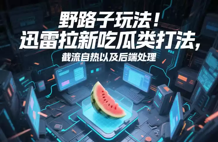 野路子玩法！迅雷拉新吃瓜类打法，截流自热以及后端处理-鑫梵淘