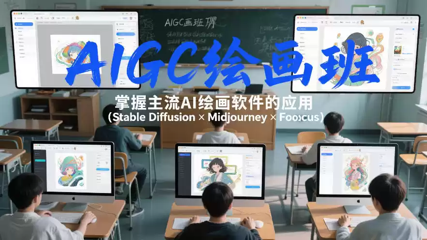 AIGC绘画班，掌握主流Ai绘画软件的应用(Stable Diffusion x Midjourney x Fooocus)-鑫梵淘