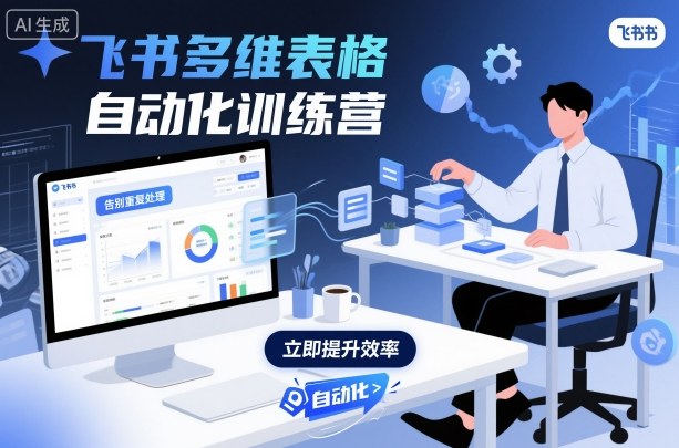 飞书多维表格自动化训练营，手把手教你告别重复处理，用多维表格开启高效办公新模式-鑫梵淘