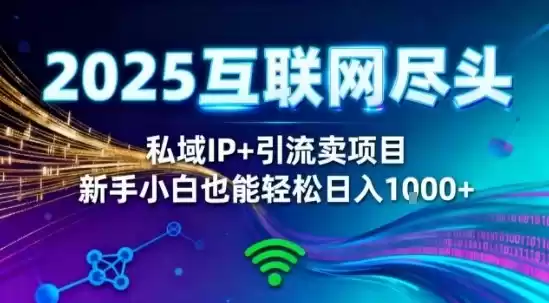 2025网创尽头王炸项目！私域IP+精准引流，新手小白在家躺賺日入1k，零经验也能上手【揭秘】-鑫梵淘