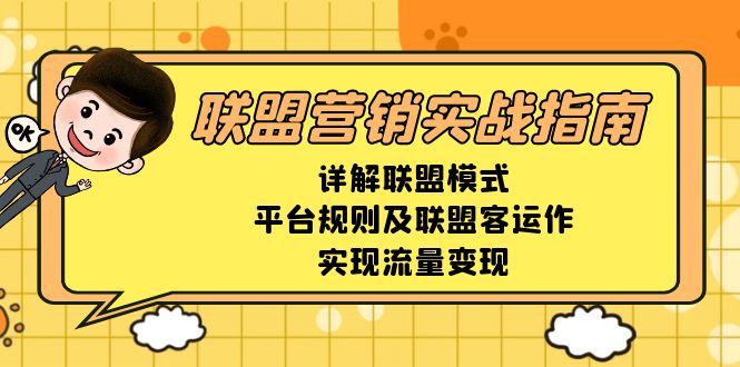 联盟营销实战指南，详解联盟模式、平台规则及联盟客运作，实现流量变现-鑫梵淘