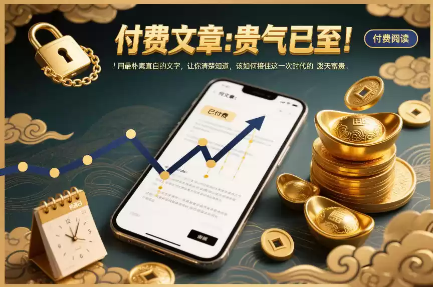 付费文章：贵气已至！用最朴素直白的文字，让你清楚知道，该如何接住这一次时代的泼天富贵-鑫梵淘