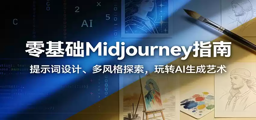 零基础Midjourney指南：提示词设计、多风格探索，玩转AI生成艺术-鑫梵淘