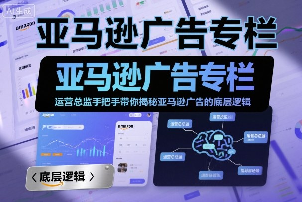 亚马逊广告专栏：运营总监手把手带你揭秘亚马逊广告的底层逻辑-鑫梵淘