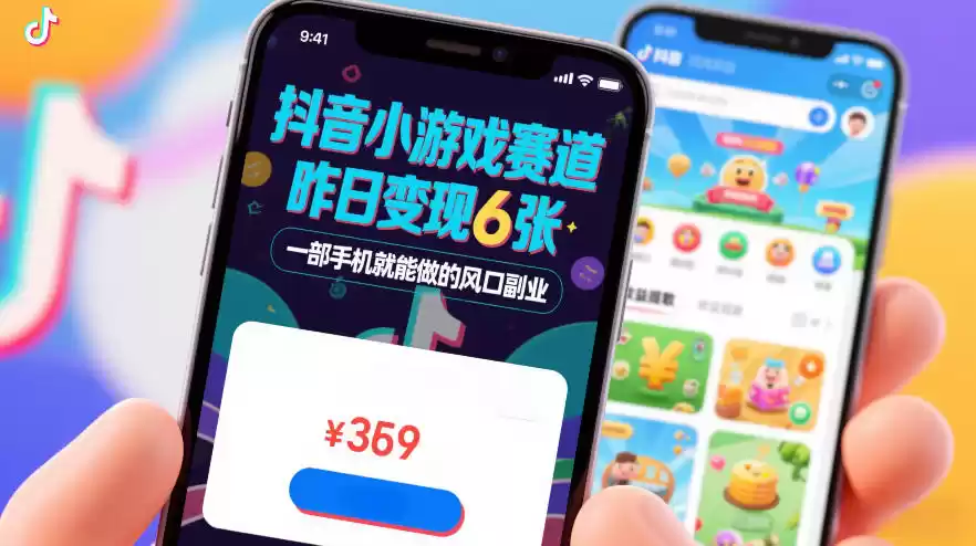 抖音小游戏赛道，昨日变现600+，零基础一部手机就能做的风口副业【揭秘】-鑫梵淘