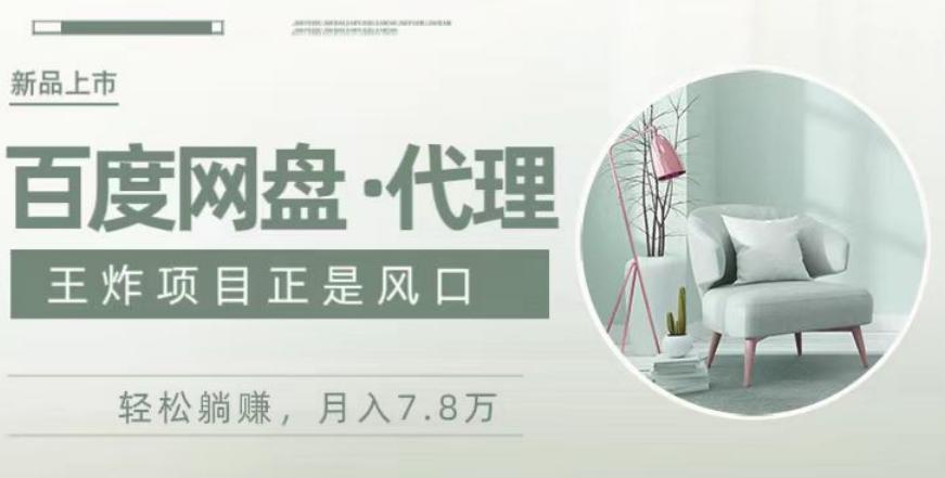 度盘代理，月入7w保姆级全方位教程-鑫梵淘