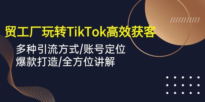 外贸工厂玩转TikTok高效获客，多种引流方式/账号定位/爆款打造/全方位讲解-鑫梵淘
