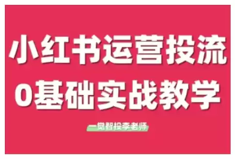小红书运营投流，小红书广告投放从0到1的实战课，学完即可开始投放(更新26年)-鑫梵淘