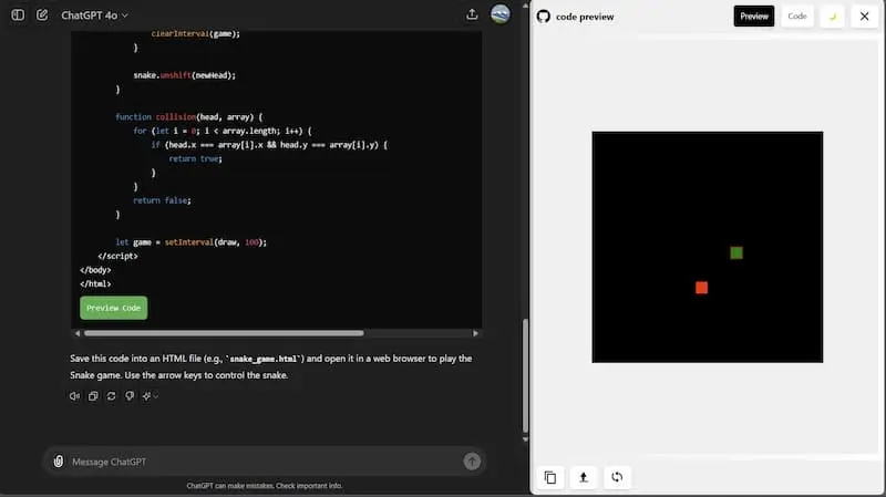 ChatGPT Code Preview｜AI编程预览工具-鑫梵淘
