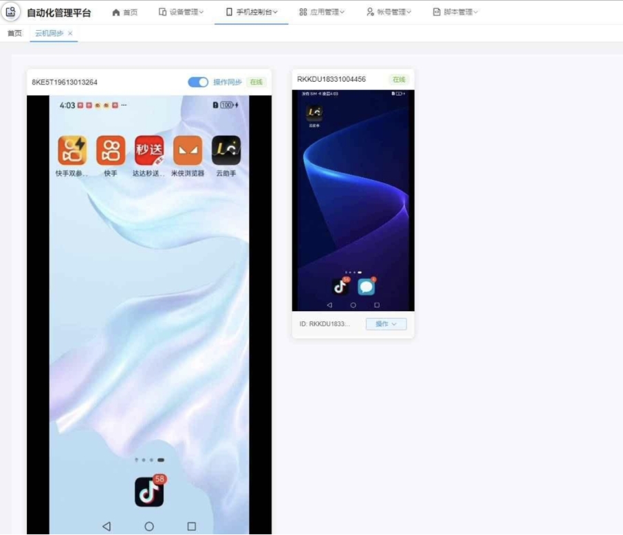 云手机群控系统源码 云手机多开群控 自动化管理程序源码-鑫梵淘
