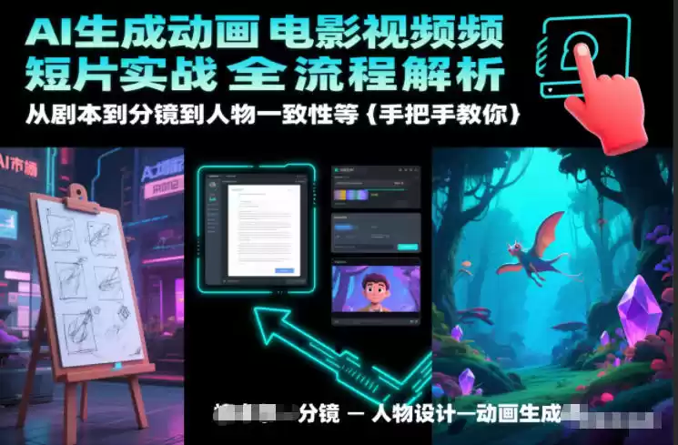 AI生成动画电影视频短片实战全流程解析，从剧本到分镜到人物一致性等手把手教你-鑫梵淘