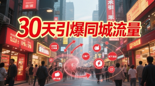 30天引爆同城流量：团购篇 认知篇 流量篇 来客篇 达人篇 老板人设IP篇 投流篇-鑫梵淘