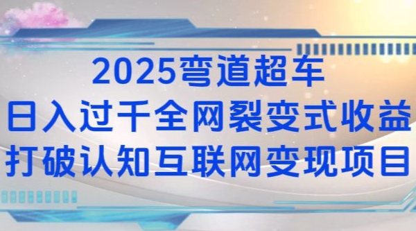2025弯道超车日入过K全网裂变式收益打破认知互联网变现项目【揭秘】-鑫梵淘