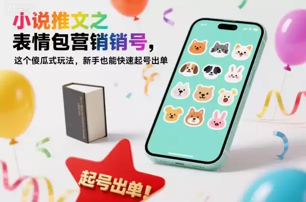 小说推文之表情包营销号，这个傻瓜式玩法，新手也能快速起号出单-鑫梵淘