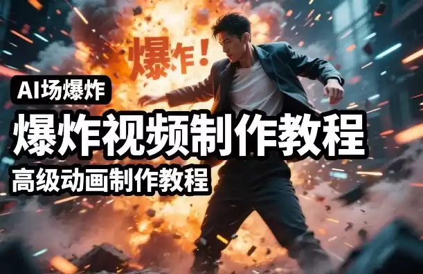 AI场景爆炸视频制作教程，利用人物实拍视频制作出高级的动画特效-鑫梵淘