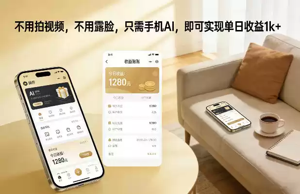 不用拍视频，不用露脸，只需手机AI，即可实现单日收益1k+【揭秘】-鑫梵淘