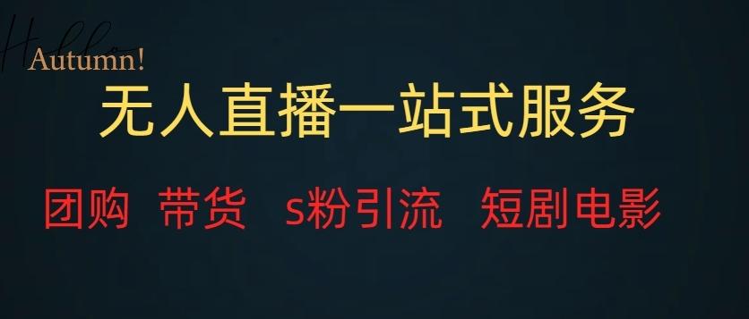 无人直播一站式服务（教程以及变现方式）-鑫趣淘