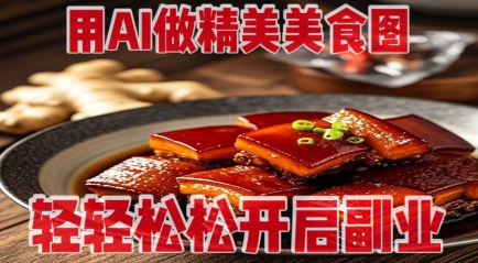用AI做精美美食图，无需专业设备拍摄，轻轻松松开启副业-鑫梵淘