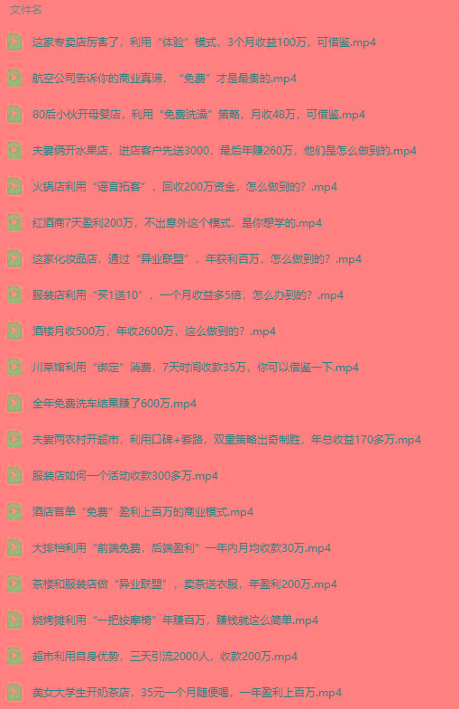 图片[5]-(9607期)真实有效391套商业模式，年入几十到几百万案例解析(电子书+视频+图文)-鑫梵淘