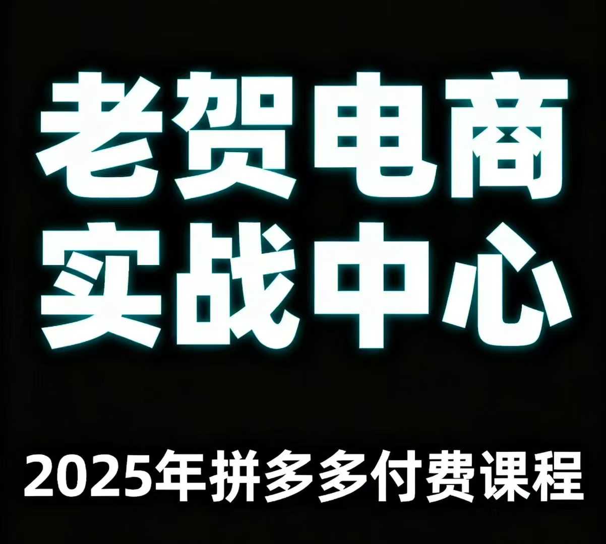 老贺电商2025年拼多多付费课程，用通俗易懂的方法告诉你多多怎么玩-鑫梵淘