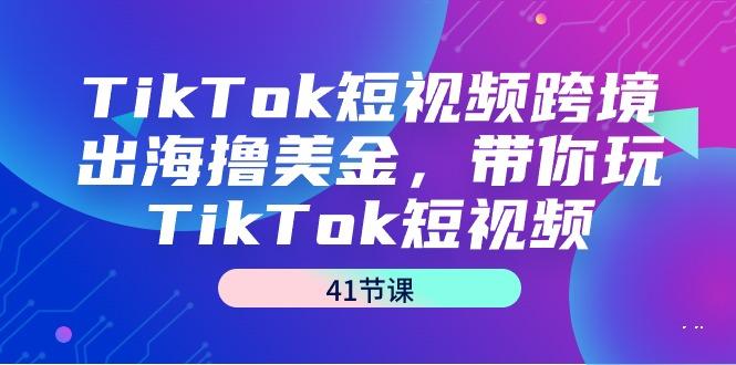 TikTok短视频跨境出海撸美金，带你玩TikTok短视频(41节课)-鑫梵淘