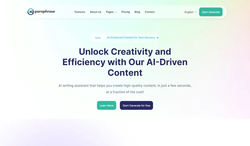 Bootstrap响应式AI写作助手官网源码-鑫梵淘