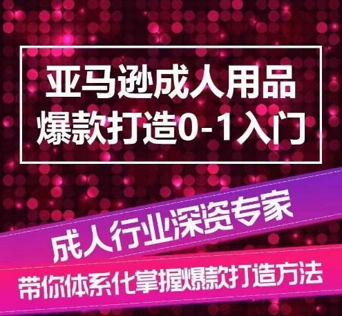 亚马逊成人用品爆款打造0-1入门，系统化讲解亚马逊成人用品爆款打造的流程-鑫梵淘