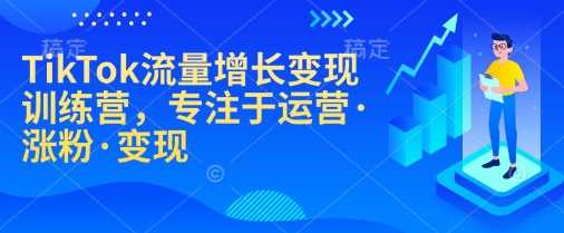 TikTok流量增长变现训练营，专注于运营·涨粉·变现-鑫梵淘