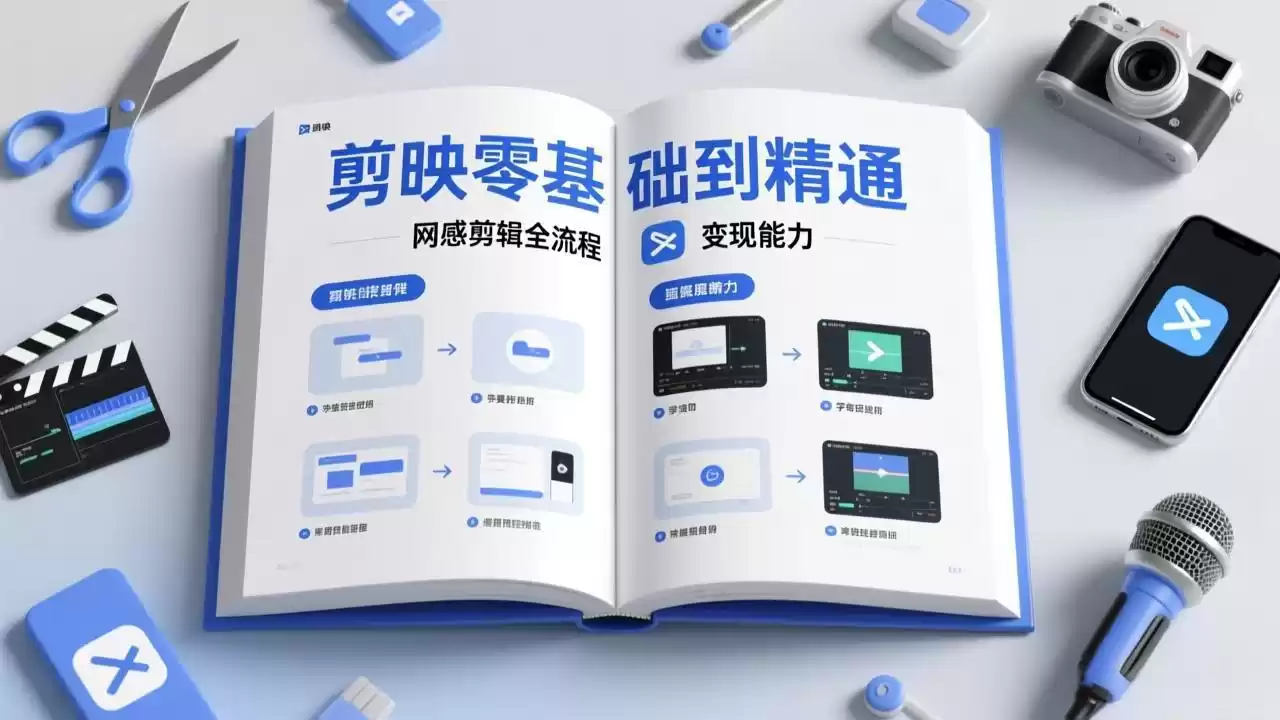 剪映零基础也能快速上手，从入门到精通掌握网感剪辑全流程，掌握能直接变现的剪辑能力-鑫梵淘