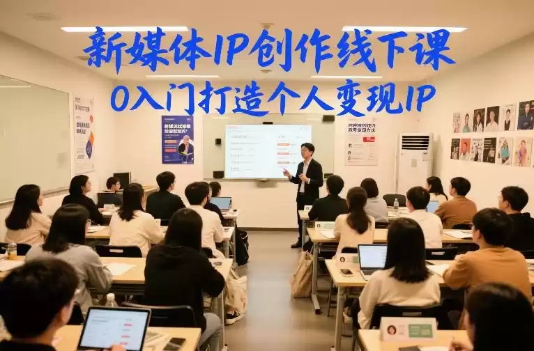 新媒体IP创作线下课，0入门打造个人变现IP-鑫梵淘