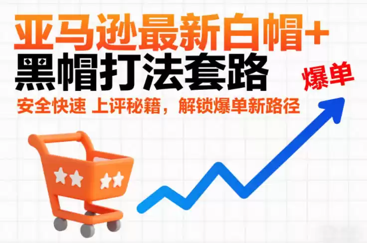 亚马逊最新白帽+黑帽打法套路，安全快速上评秘籍，解锁爆单新路径-鑫梵淘