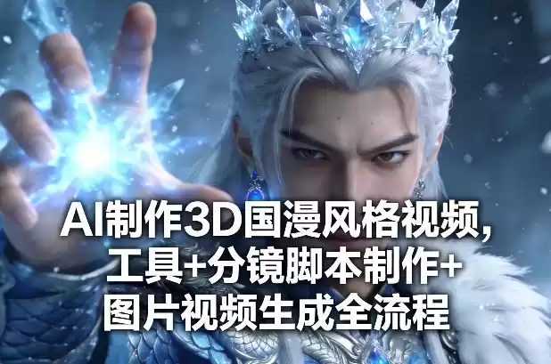 AI制作3D国漫风格视频，工具+分镜脚本制作+图片视频生成全流程-鑫梵淘