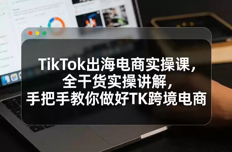 TikTok出海电商实操课，全干货实操讲解，手把手教你做好TK跨境电商-鑫梵淘