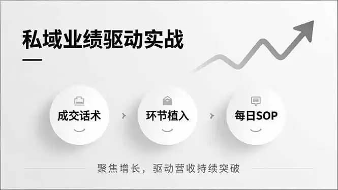 私域业绩驱动实战，成交话术、环节植入、每日SOP，聚焦增长，驱动营收持续突破-鑫梵淘