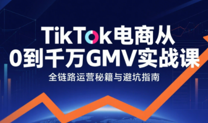 三千老师·TikTok电商从0到千万GMV实战课-鑫梵淘