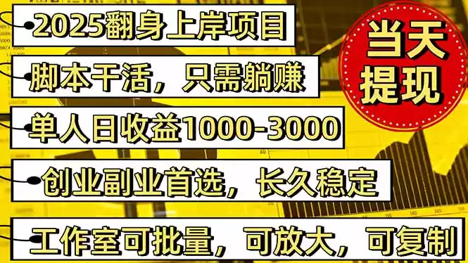 2025翻身上岸项目脚本干活，内部客户经理内部开号，单人日收益1000-300…-鑫梵淘