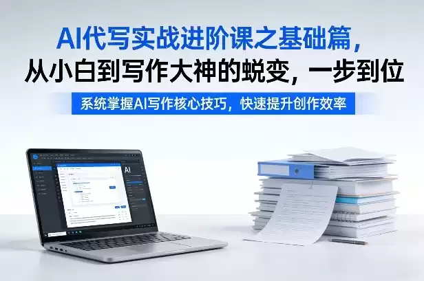 AI代写实战进阶课之基础篇，从小白到写作大神的蜕变，一步到位【揭秘】-鑫梵淘