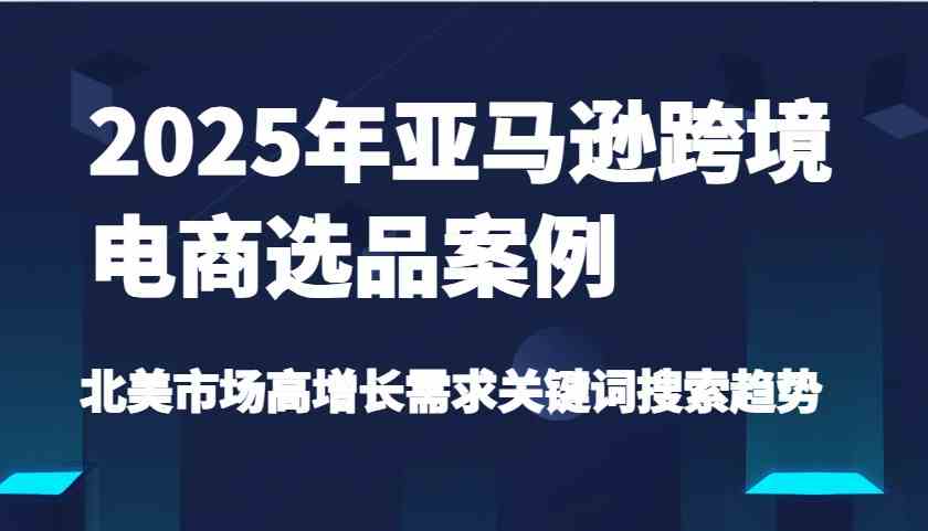 2025年亚马逊跨境电商选品案例-北美市场高增长需求关键词搜索趋势（更新)-鑫梵淘