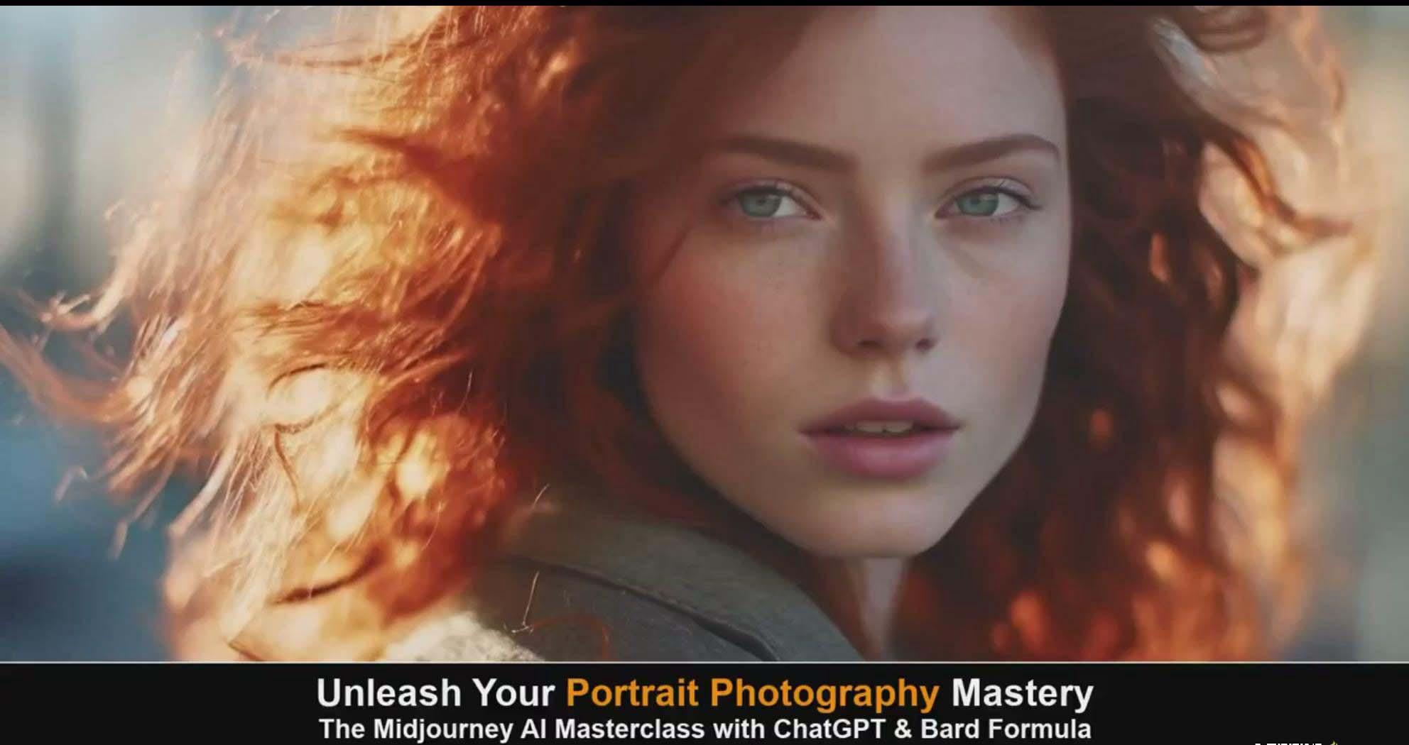 图片[2]-(9312期)Midjourney v5 ChatGPT 和 Bard AI人工智能人像摄影大师班-15节-中英字幕-鑫梵淘