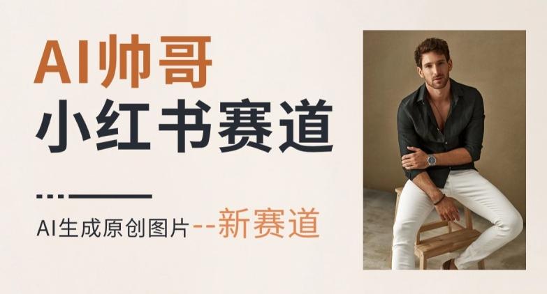 AI一键生成帅哥，新思路新赛道，涨粉迅速，轻松月入过万-鑫梵淘