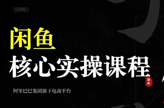 2024闲鱼核心实操课程，从养号、选品、发布、销售，教你做一个出单的闲鱼号-鑫梵淘