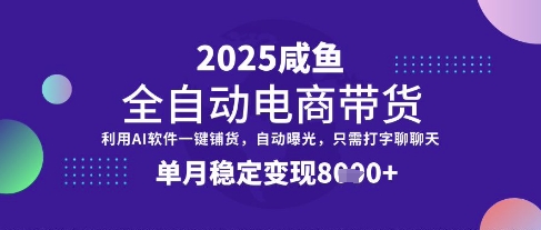 全网首发【闲鱼全自动电商带货】三年磨一剑，一朝露锋芒，单月稳定变现8k+【揭秘】-鑫梵淘