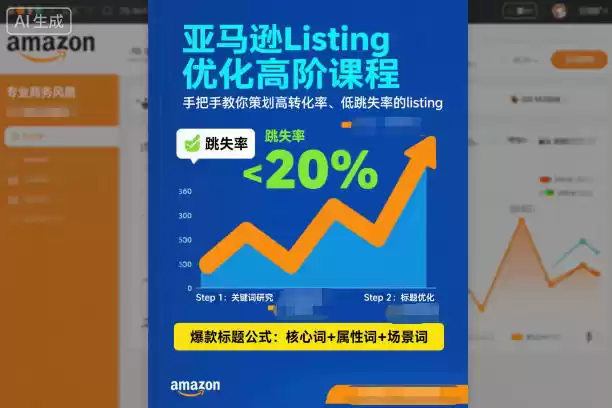 亚马逊Listing优化高阶课程，手把手教你策划高转化率、低跳失率的listing-鑫梵淘