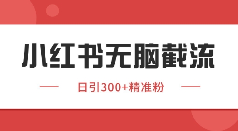 小红书截流同行客源，独家野路子获客玩法 日引200+暴力获客【揭秘】-鑫梵淘