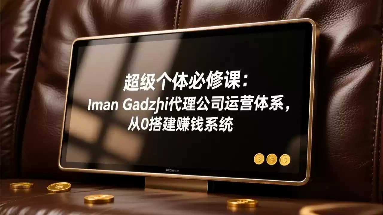 超级个体必修课：Iman Gadzhi代理公司运营体系，从0搭建赚钱系统-鑫梵淘